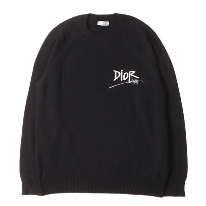 × Shawn Stussy ロゴ カシミヤ ニット セーター