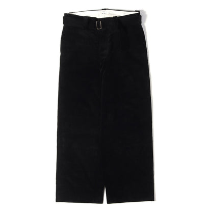 25AW コーデュロイ バギー パンツ (9W LINEN COTTON CORDUROY BELTED MIL BAGGY TROUSER )