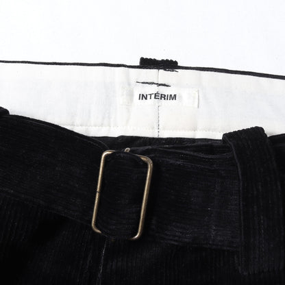 25AW コーデュロイ バギー パンツ (9W LINEN COTTON CORDUROY BELTED MIL BAGGY TROUSER )