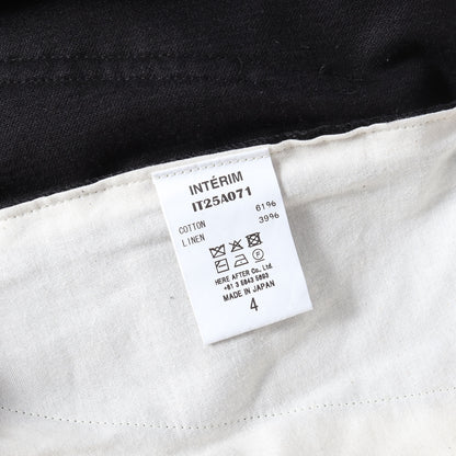 25AW コーデュロイ バギー パンツ (9W LINEN COTTON CORDUROY BELTED MIL BAGGY TROUSER )