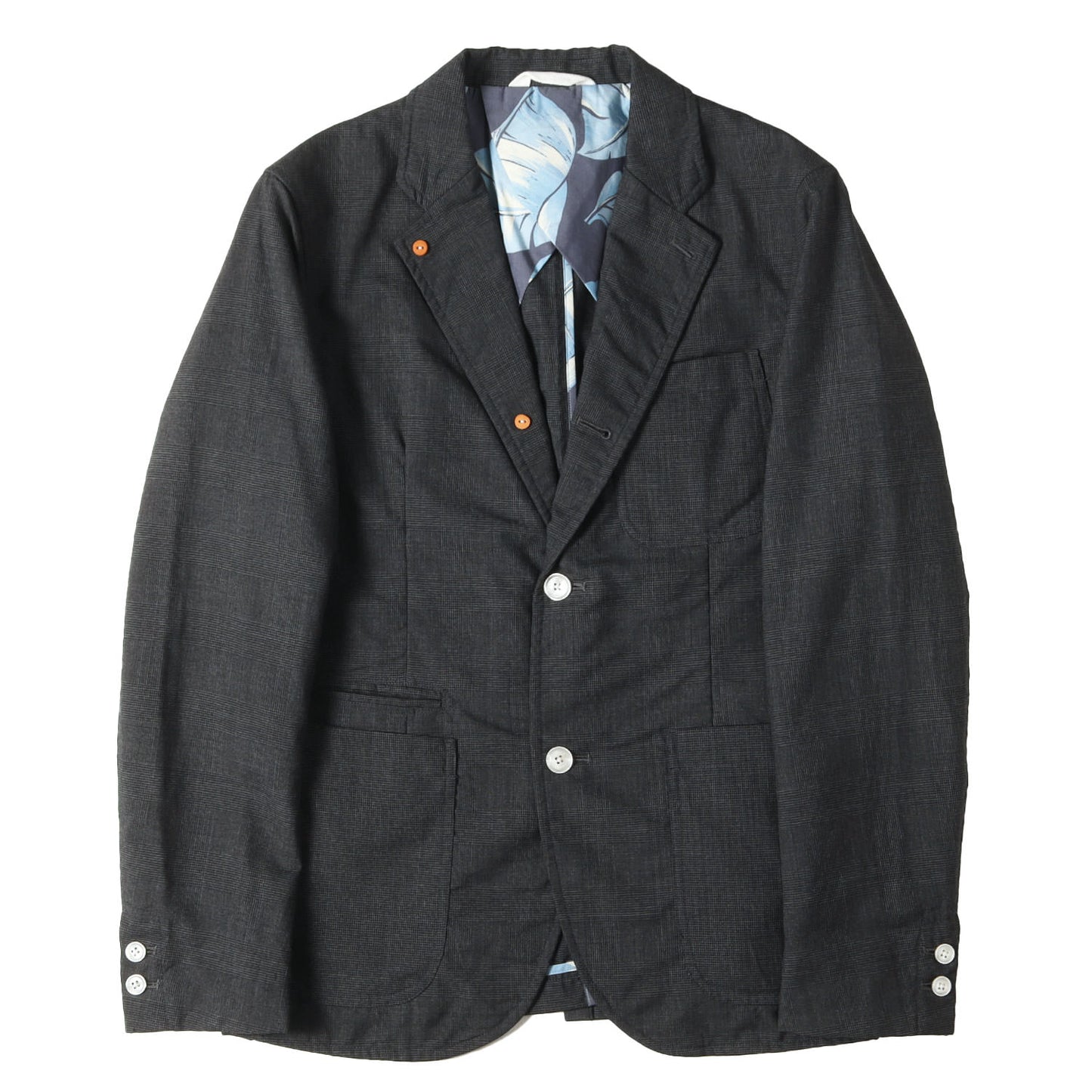 グレンチェック 段返り3B ウインド ジャケット (Wind Jacket)