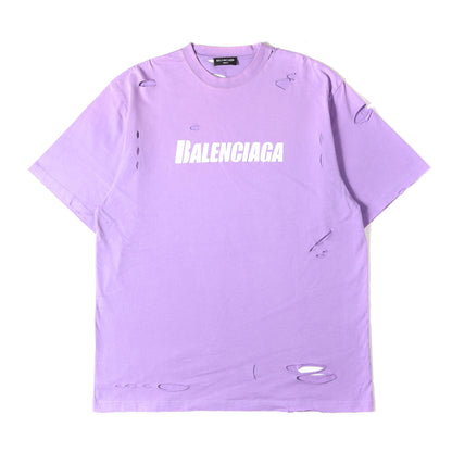 21SS デストロイ加工 ロゴ Tシャツ