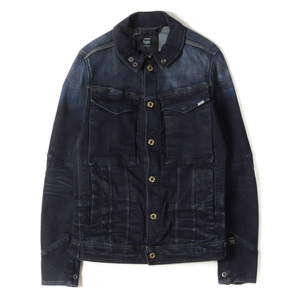 スリム ジップアップ ストレッチデニム トラッカー ジャケット (VODAN SLIM JKT)