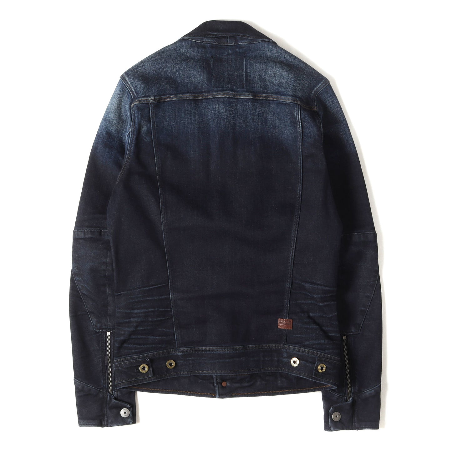 スリム ジップアップ ストレッチデニム トラッカー ジャケット (VODAN SLIM JKT)