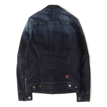 スリム ジップアップ ストレッチデニム トラッカー ジャケット (VODAN SLIM JKT)