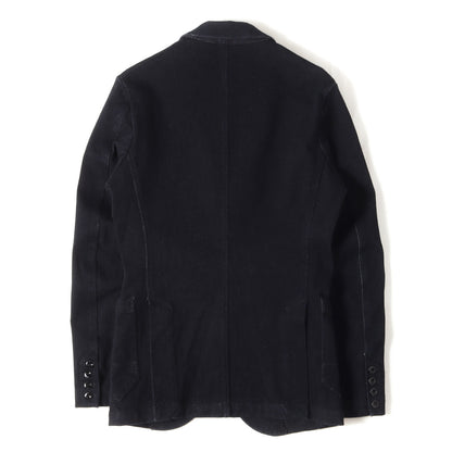 インディゴ染め ヘリンボーン 2B ブレザー ジャケット (BLAKE BLAZER)