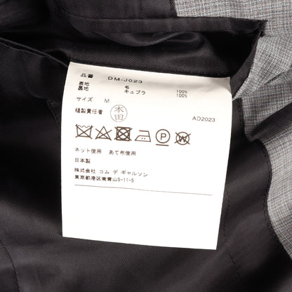 24SS サイドスリット マイクロチェック 3B テーラード ジャケット