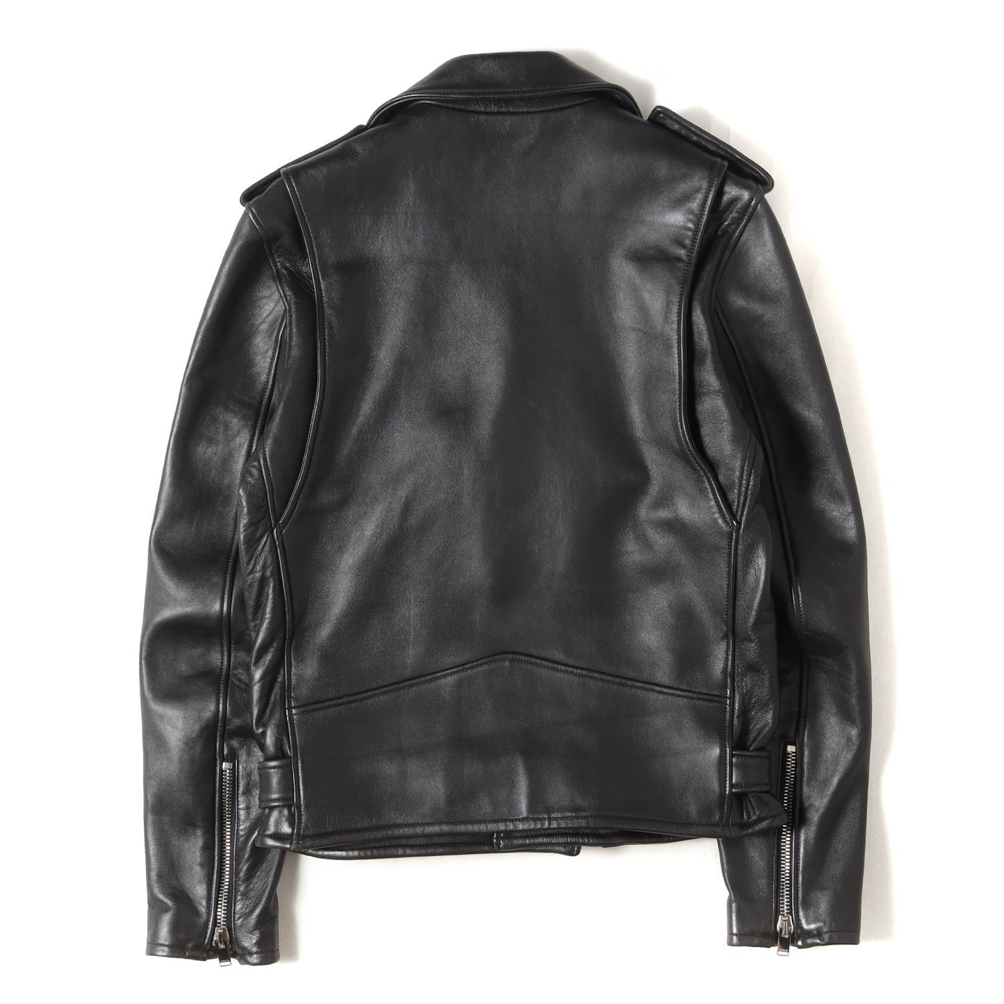 ラムレザー ダブルブレスト ライダースジャケット (LAMB LEATHER W-RIDERS JACKET)