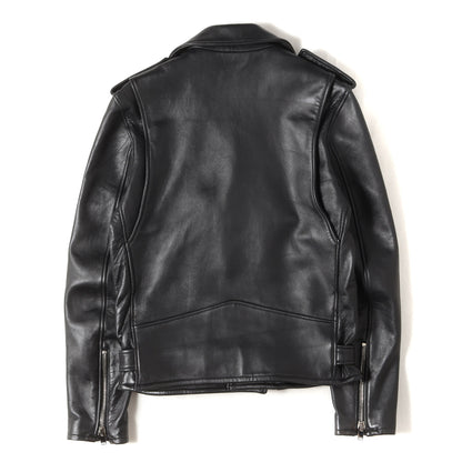 ラムレザー ダブルブレスト ライダースジャケット (LAMB LEATHER W-RIDERS JACKET)