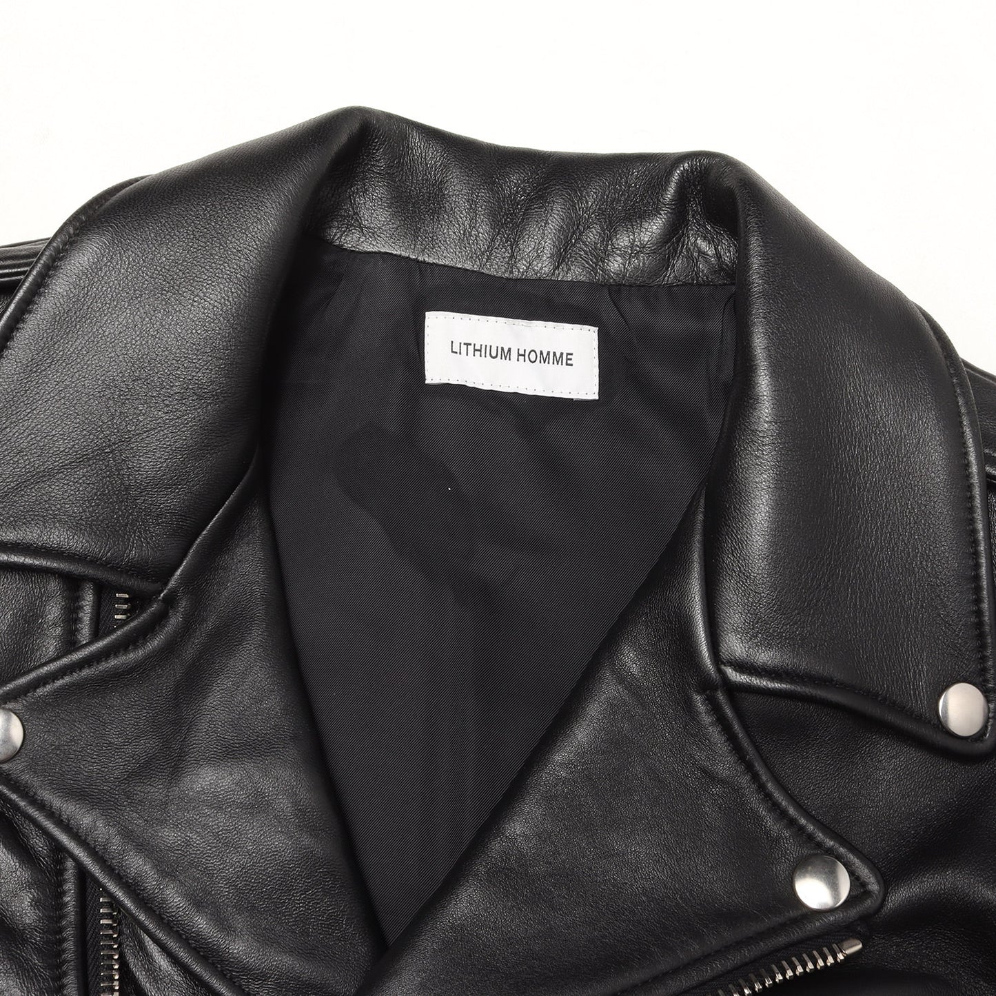ラムレザー ダブルブレスト ライダースジャケット (LAMB LEATHER W-RIDERS JACKET)