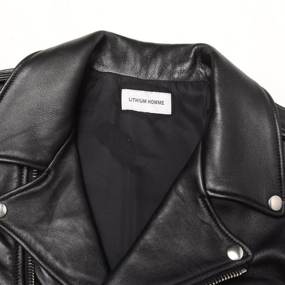 ラムレザー ダブルブレスト ライダースジャケット (LAMB LEATHER W-RIDERS JACKET)