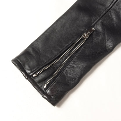 ラムレザー ダブルブレスト ライダースジャケット (LAMB LEATHER W-RIDERS JACKET)