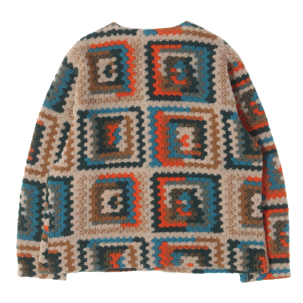 23AW クロシェニット Vネック カーディガン (KNIT CARDIGAN CROCHET KNIT)
