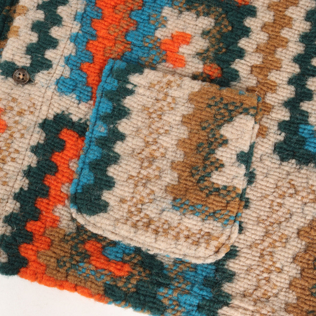 23AW クロシェニット Vネック カーディガン (KNIT CARDIGAN CROCHET KNIT)