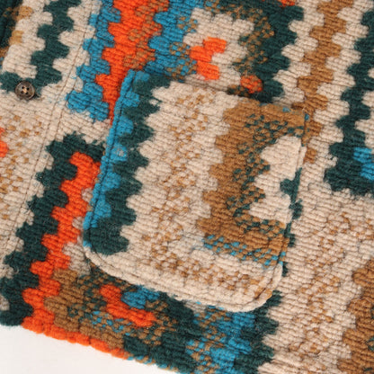 23AW クロシェニット Vネック カーディガン (KNIT CARDIGAN CROCHET KNIT)