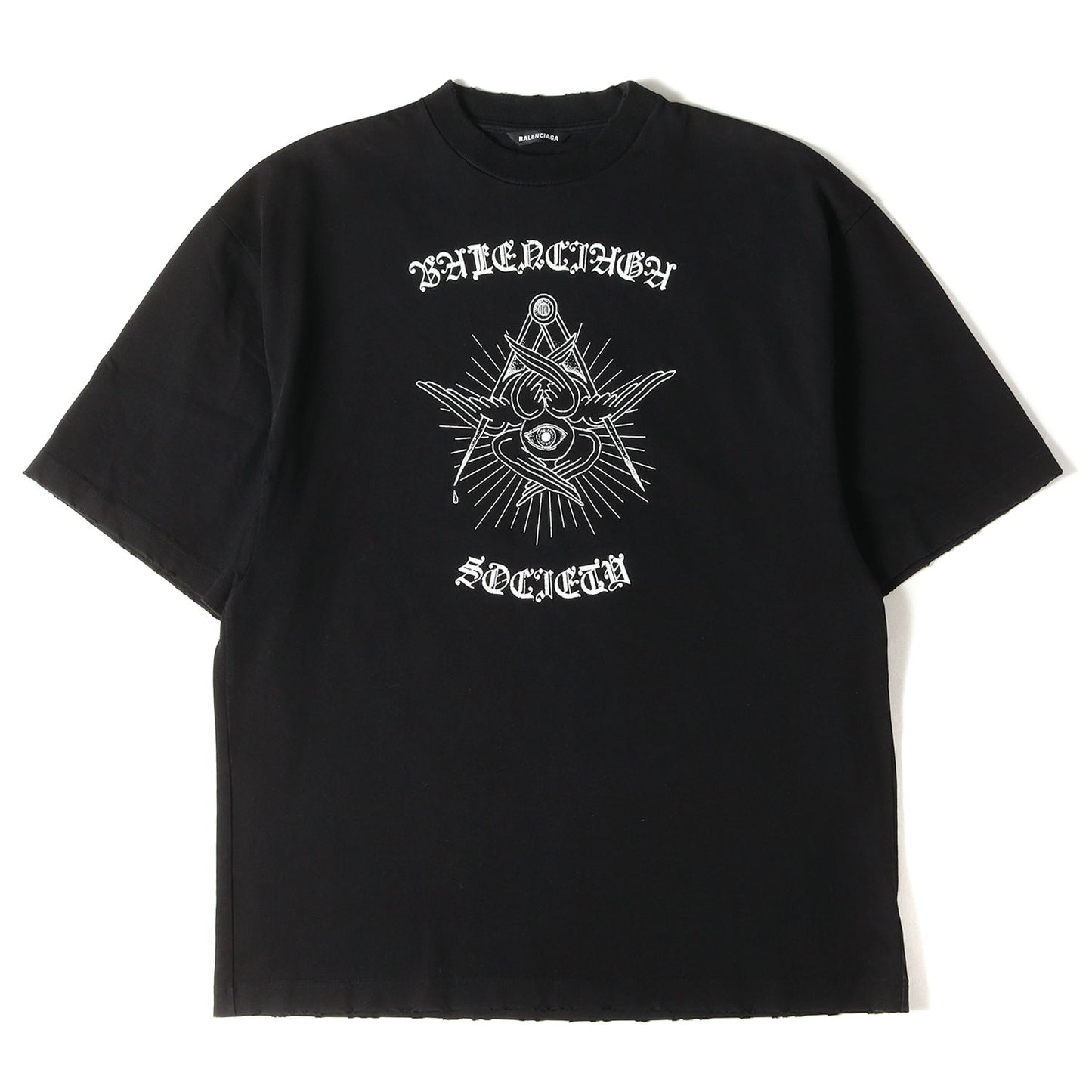 ダメージ加工 グラフィック GOTHIC ロゴ Tシャツ