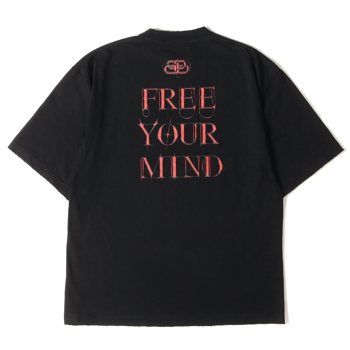ダメージ加工 グラフィック GOTHIC ロゴ Tシャツ