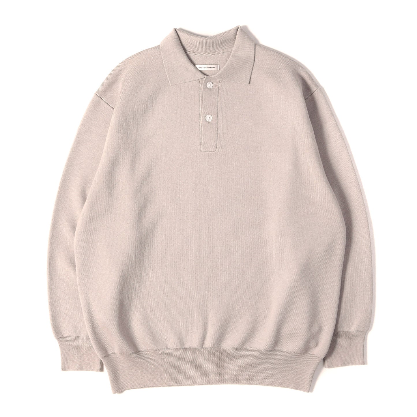 23AW ハイゲージ ニット ロングスリーブ ポロシャツ (HIGH GAUGE KNIT POLO)