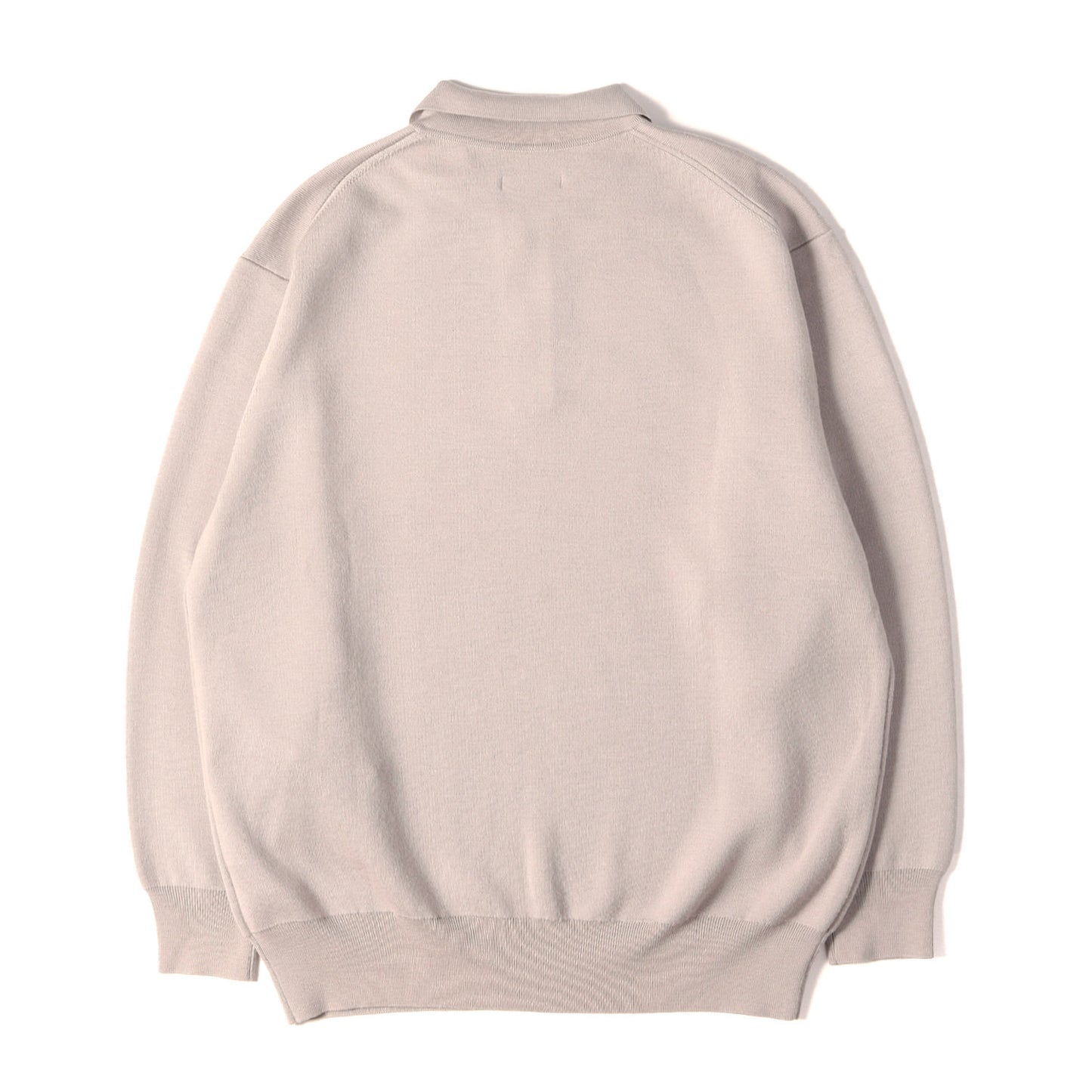 23AW ハイゲージ ニット ロングスリーブ ポロシャツ (HIGH GAUGE KNIT POLO)