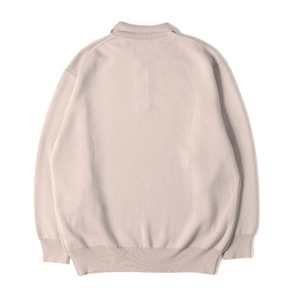 23AW ハイゲージ ニット ロングスリーブ ポロシャツ (HIGH GAUGE KNIT POLO)