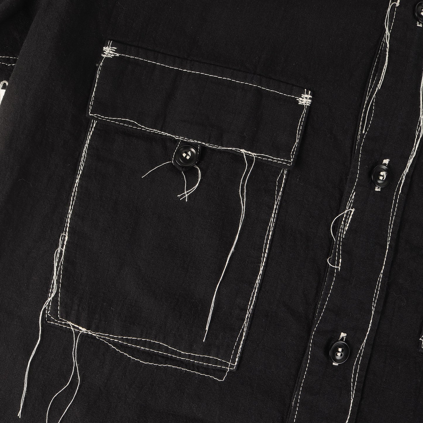 22SS キャンバス ワーク ロングシャツ (LINEN COTTON CANVAS RANDOM CHECK DYE WORK SHIRT) / Y's