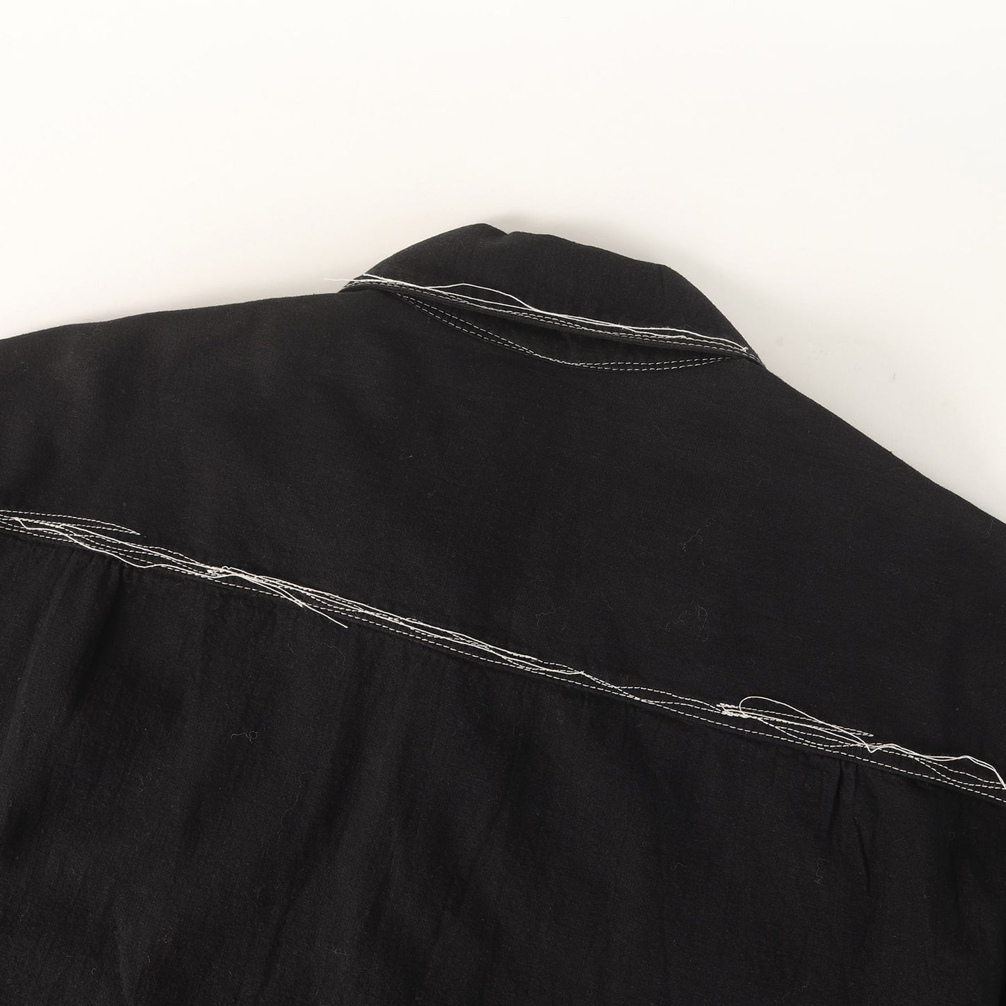 22SS キャンバス ワーク ロングシャツ (LINEN COTTON CANVAS RANDOM CHECK DYE WORK SHIRT) / Y's