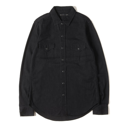 スラブデニム ウエスタン シャツ (L/S DENIM WESTERN SHIRT)