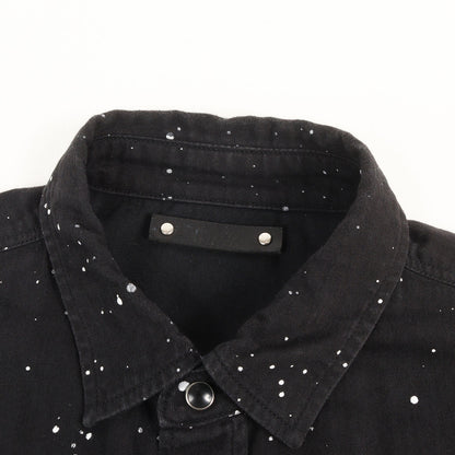 ペイント加工 デニム ウエスタン シャツ (Paint Denim Western Shirt)