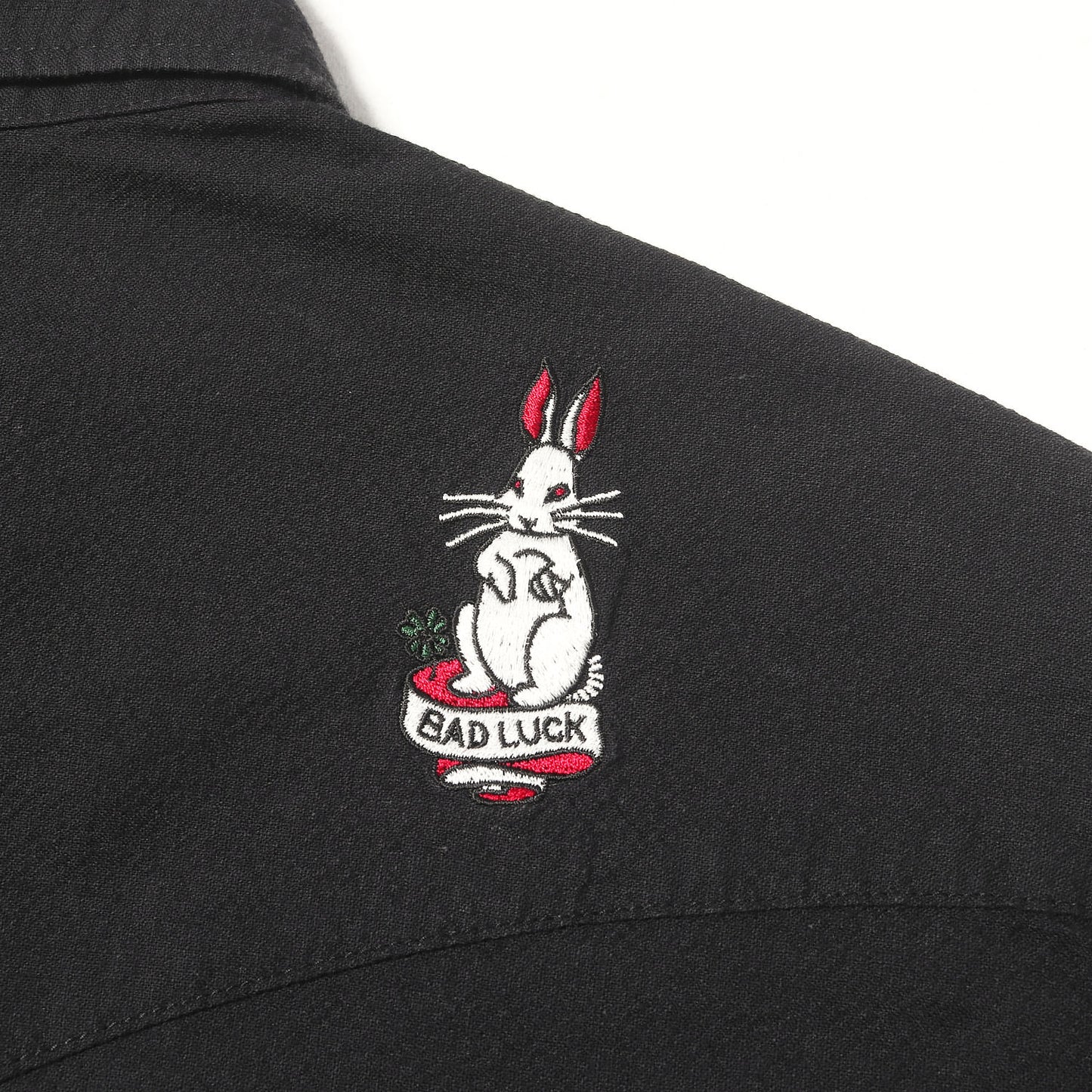 × 野口強 RABBIT LUCK刺繍 長袖 ウエスタンシャツ