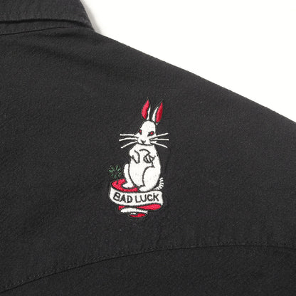 × 野口強 RABBIT LUCK刺繍 長袖 ウエスタンシャツ