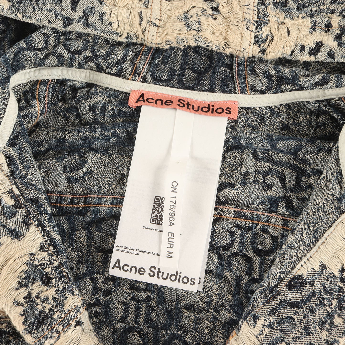 25AW ジャガード デニム フーディー ジャケット (Distressed Monogram Hooded Jacket)
