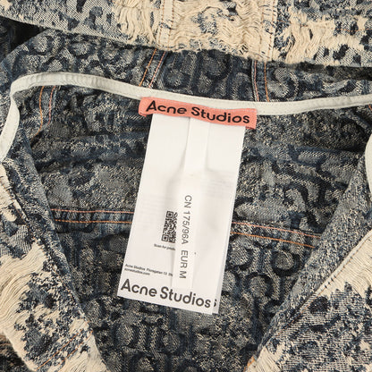 25AW ジャガード デニム フーディー ジャケット (Distressed Monogram Hooded Jacket)