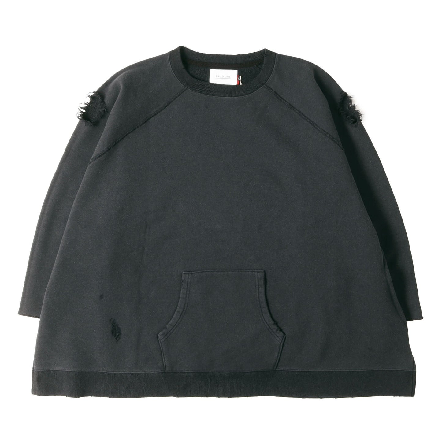22SS ダメージ加工 スウェット トレーナー (DAMAGED CREW SWEAT)