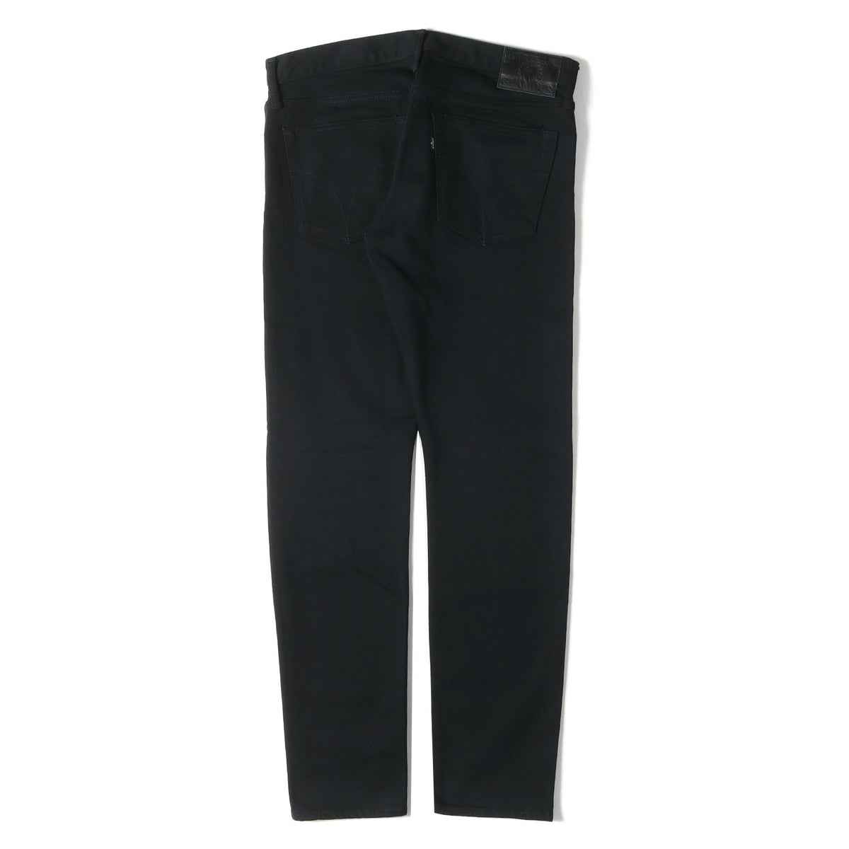 25SS ブラックデニムスリムパンツ