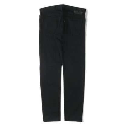 25SS ブラックデニムスリムパンツ