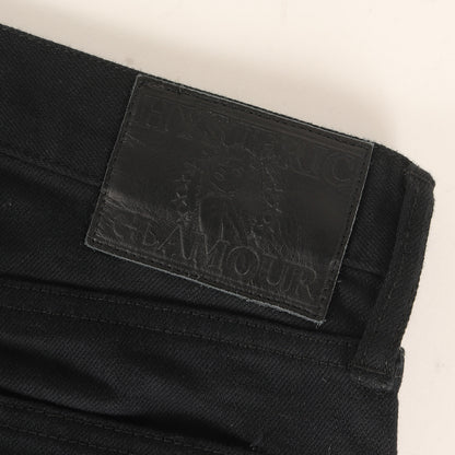 25SS ブラックデニムスリムパンツ