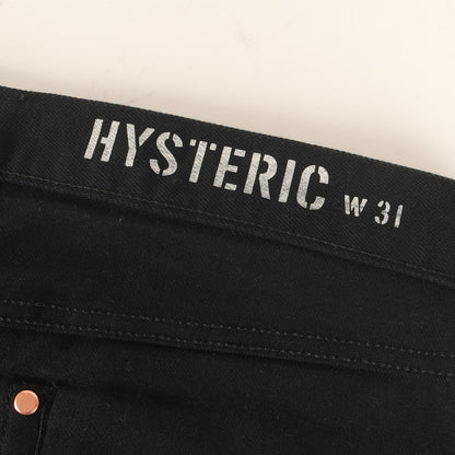 25SS ブラックデニムスリムパンツ