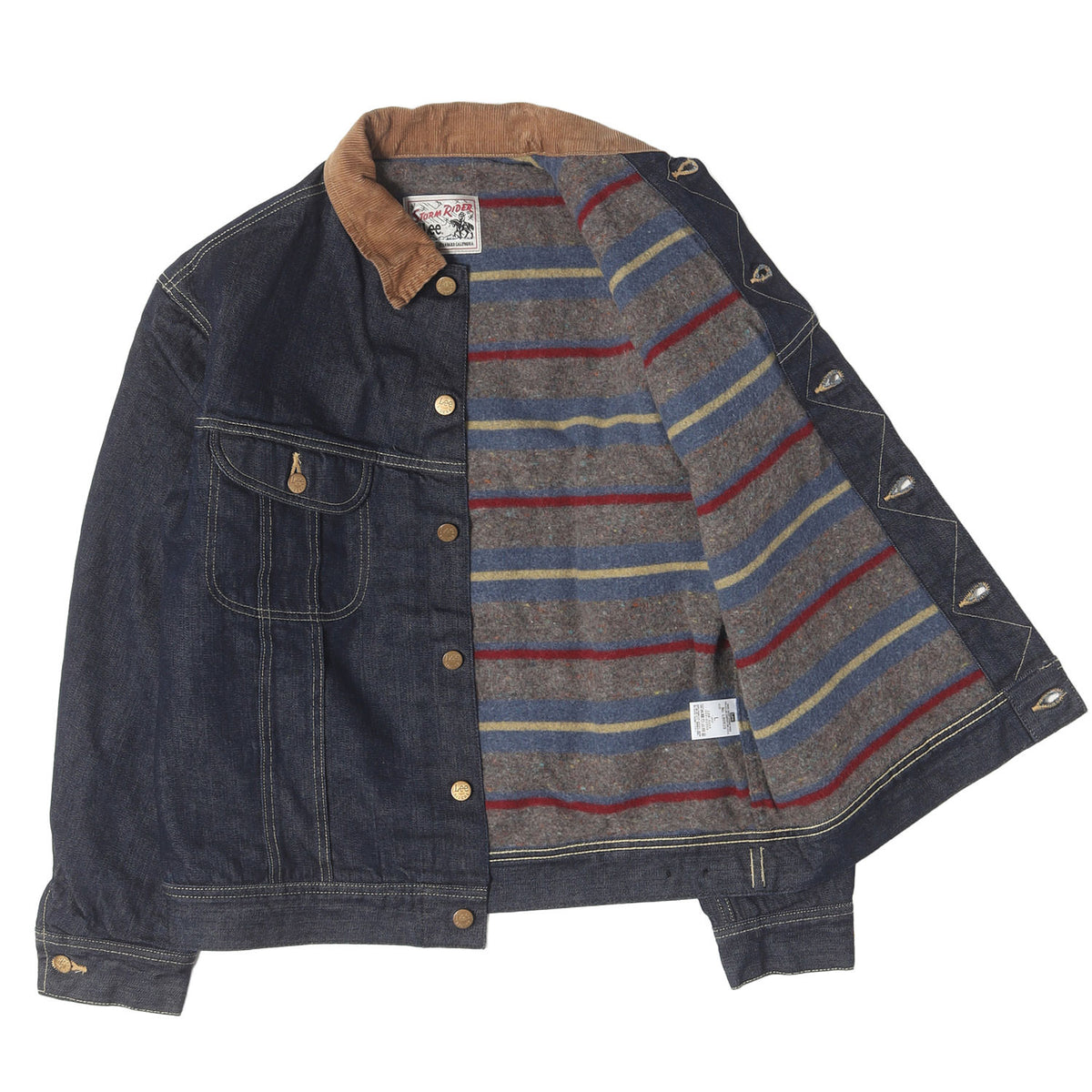 25AW × Lee ブランケット付き デニム トラッカー ジャケット (LEE / SD Storm Rider Denim Jacket 101 LJ Rigid)