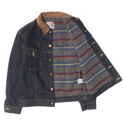 25AW × Lee ブランケット付き デニム トラッカー ジャケット (LEE / SD Storm Rider Denim Jacket 101 LJ Rigid)