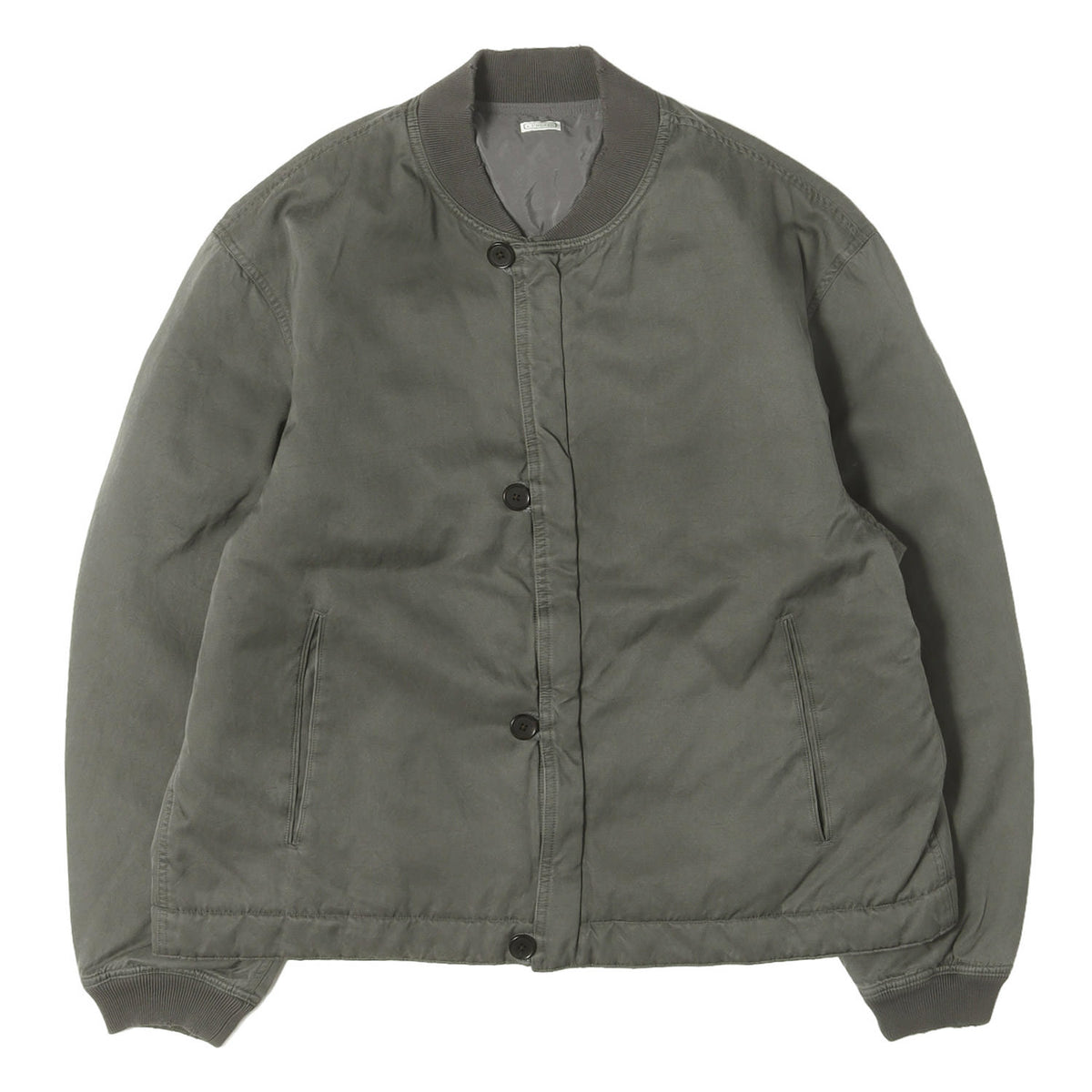 25AW ヴィンテージ加工 シルクコットン ボンバージャケット (Vintage Silk Bomber Jacket)