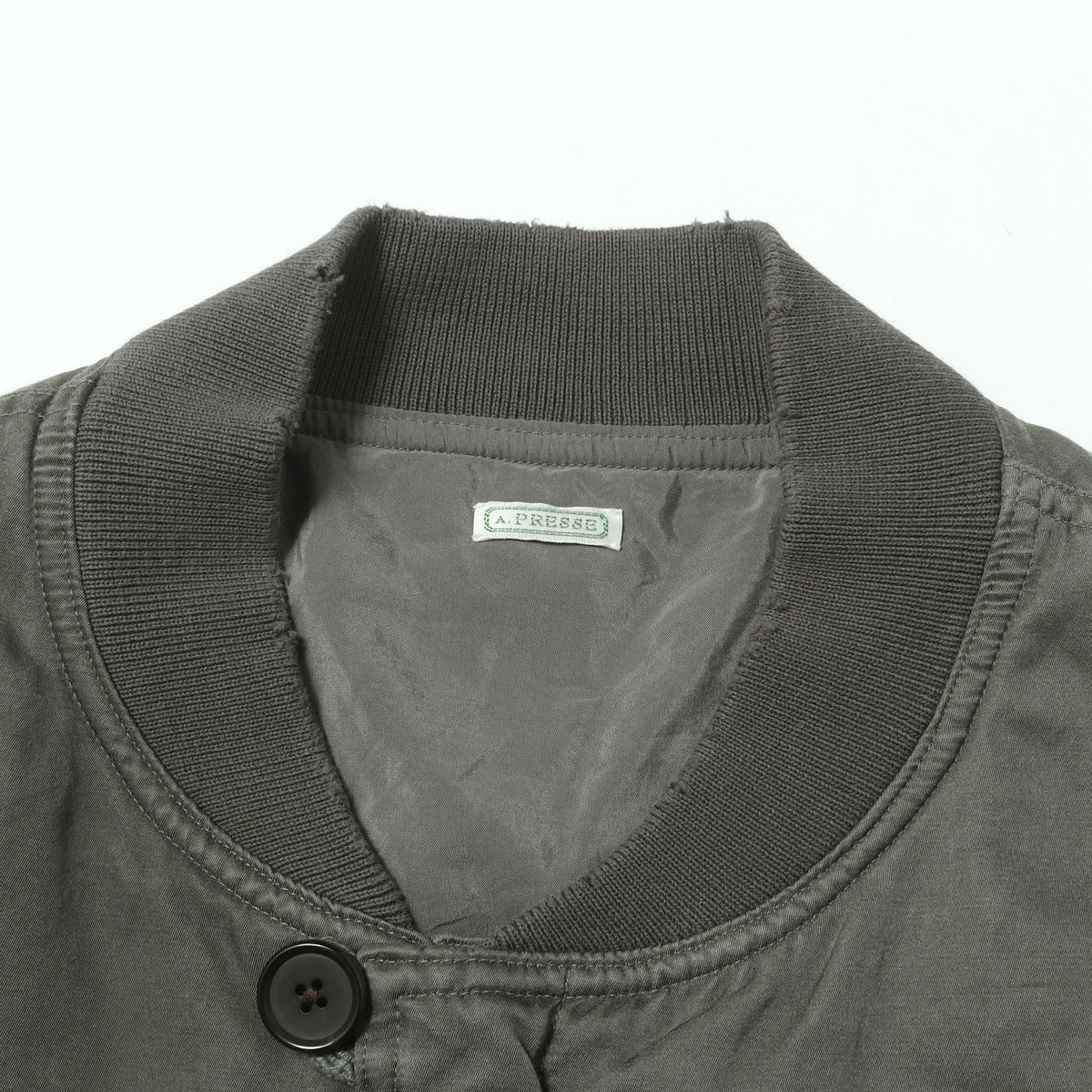 25AW ヴィンテージ加工 シルクコットン ボンバージャケット (Vintage Silk Bomber Jacket)
