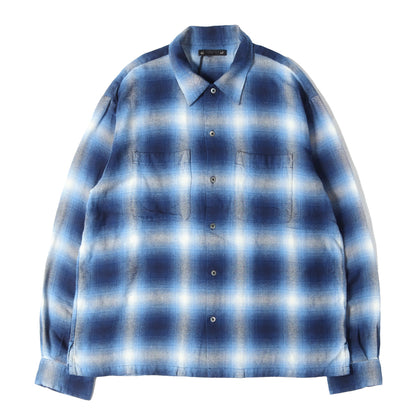 26SS オンブレチェック ライトフランネル シャツ (R.Flannel Ombre Open Collar SH)