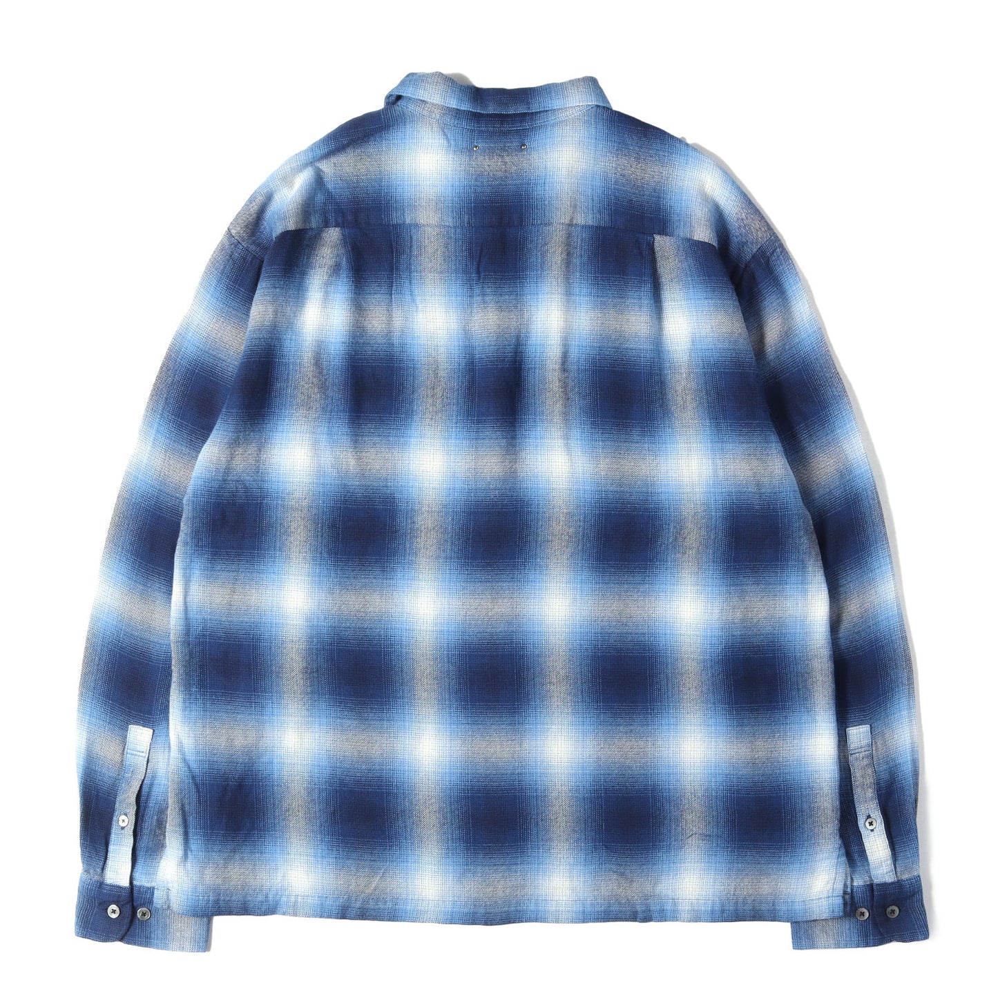 26SS オンブレチェック ライトフランネル シャツ (R.Flannel Ombre Open Collar SH)