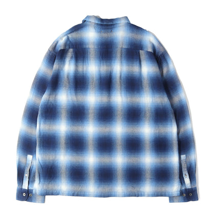 26SS オンブレチェック ライトフランネル シャツ (R.Flannel Ombre Open Collar SH)