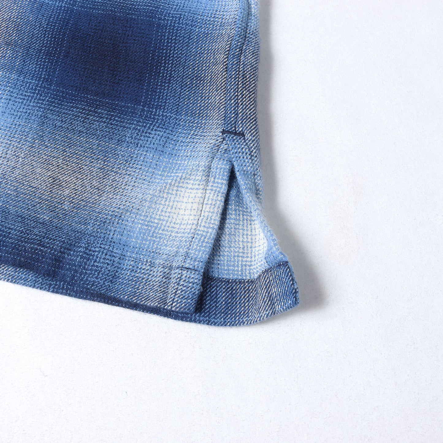26SS オンブレチェック ライトフランネル シャツ (R.Flannel Ombre Open Collar SH)