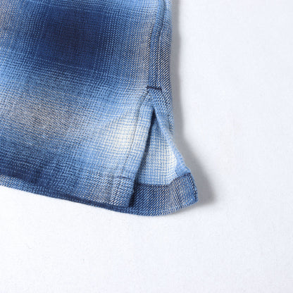26SS オンブレチェック ライトフランネル シャツ (R.Flannel Ombre Open Collar SH)