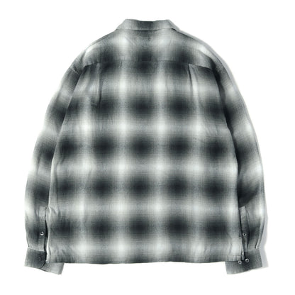 26SS オンブレチェック ライトフランネル シャツ (R.Flannel Ombre Open Collar SH)