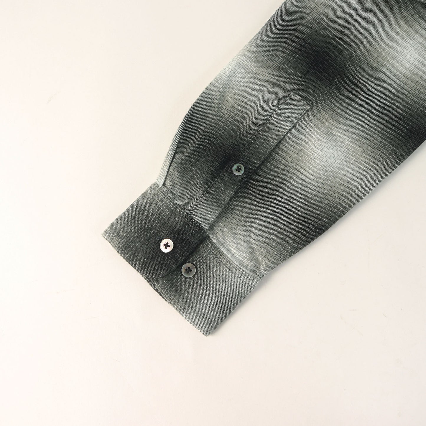 26SS オンブレチェック ライトフランネル シャツ (R.Flannel Ombre Open Collar SH)