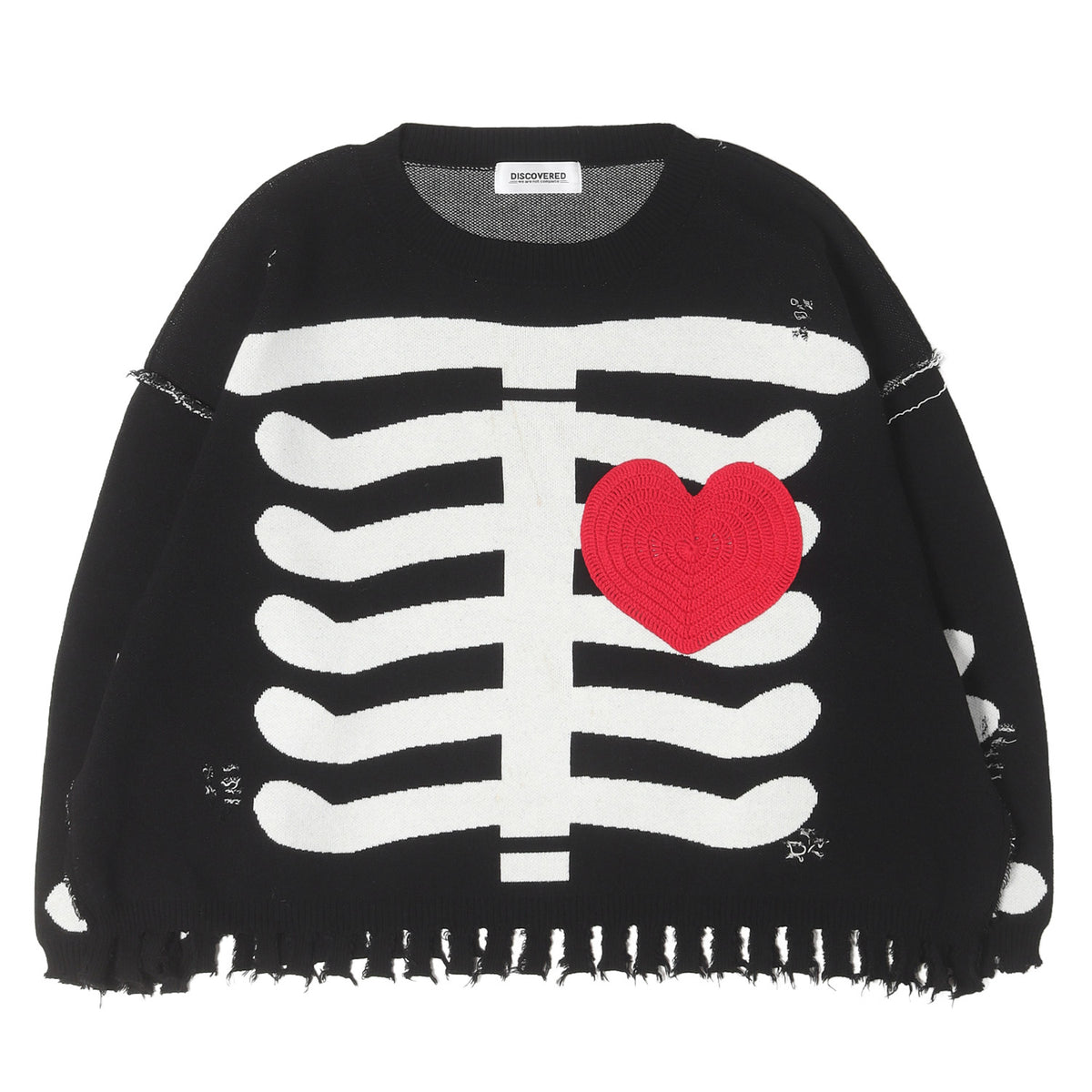 24AW ボーンジャガード コットンニット セーター (COTTON BONE KNIT)