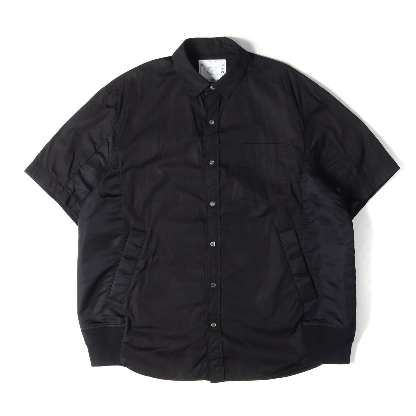 24SS 切替 コットンポプリン ショートスリーブ シャツ (Cotton Poplin Shirt)